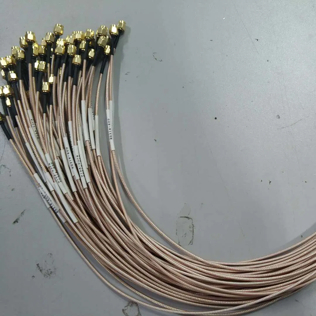 Rg178 Rg316 RF 점퍼 안테나 케이블 SMA 동축 케이블 어셈블리